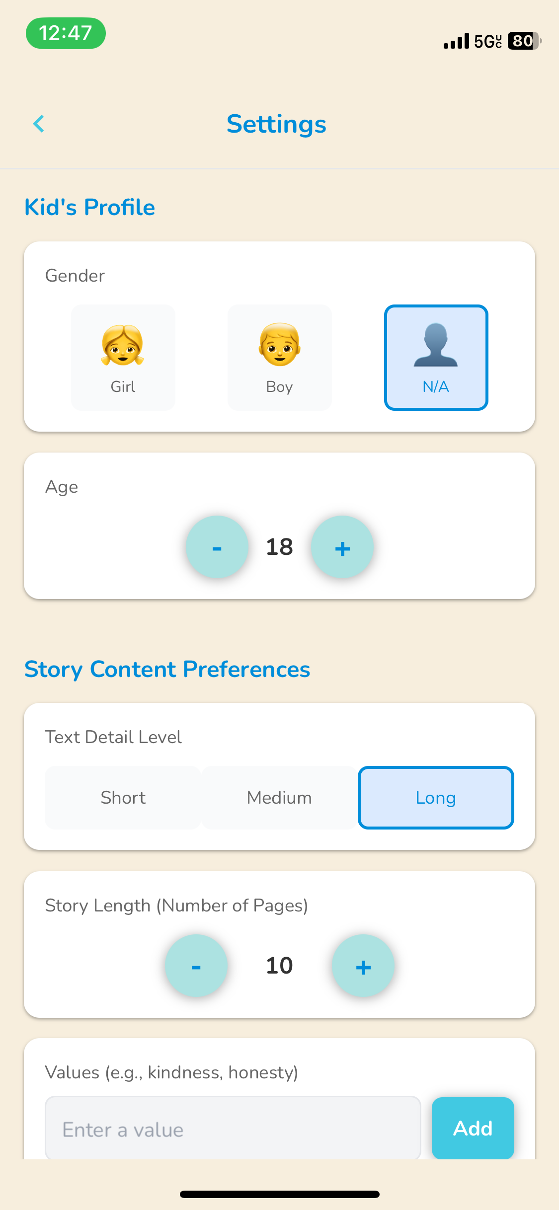Interactive Story Library